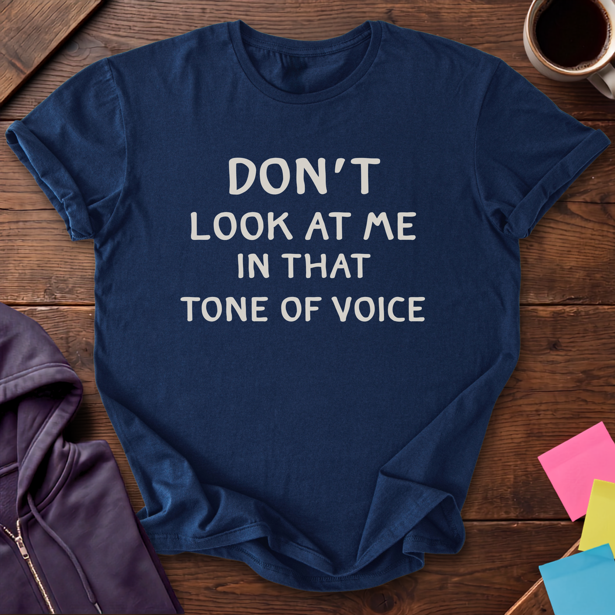 Watch Your Tone T-Shirt — Navy