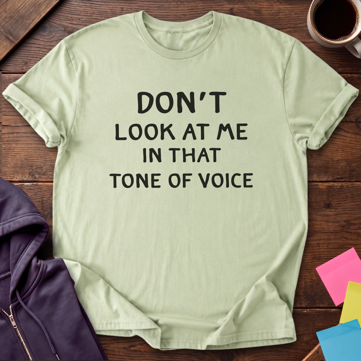 Watch Your Tone T-Shirt — Pistachio