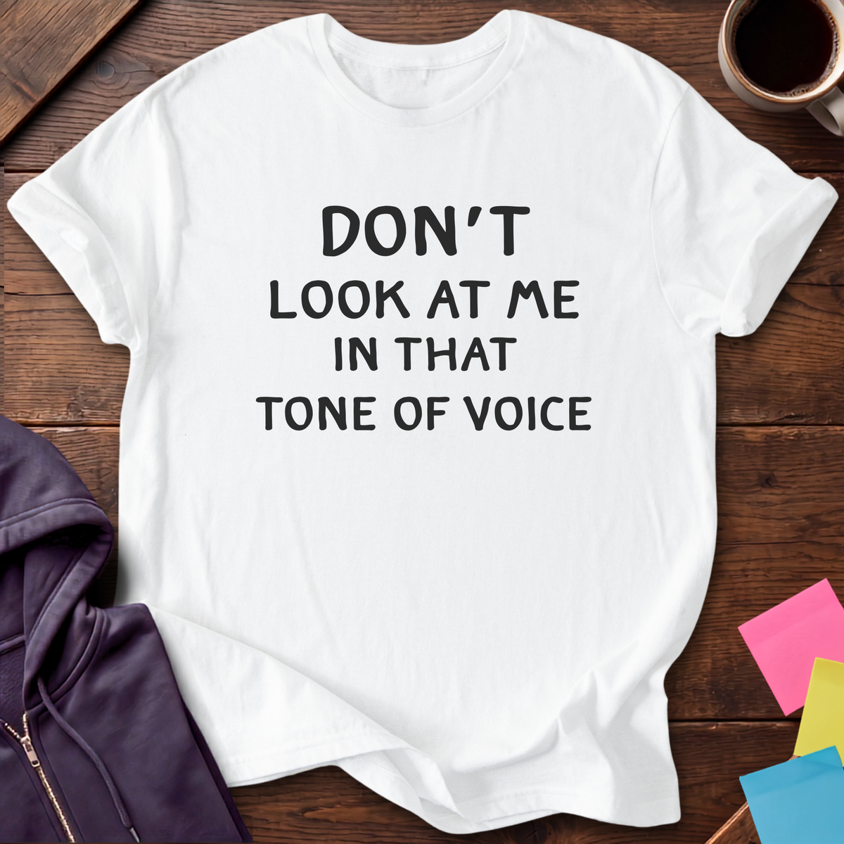 Watch Your Tone T-Shirt — White