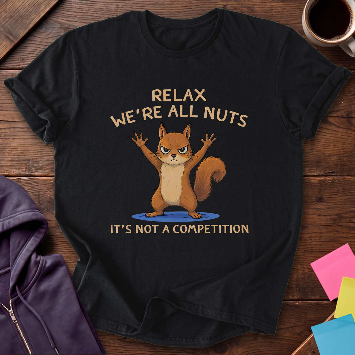 We're All Nuts T-Shirt — Black