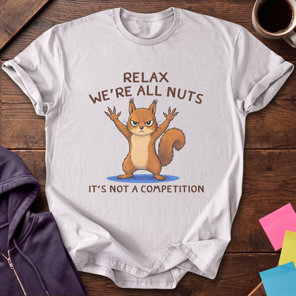 We're All Nuts T-Shirt — Ice Grey