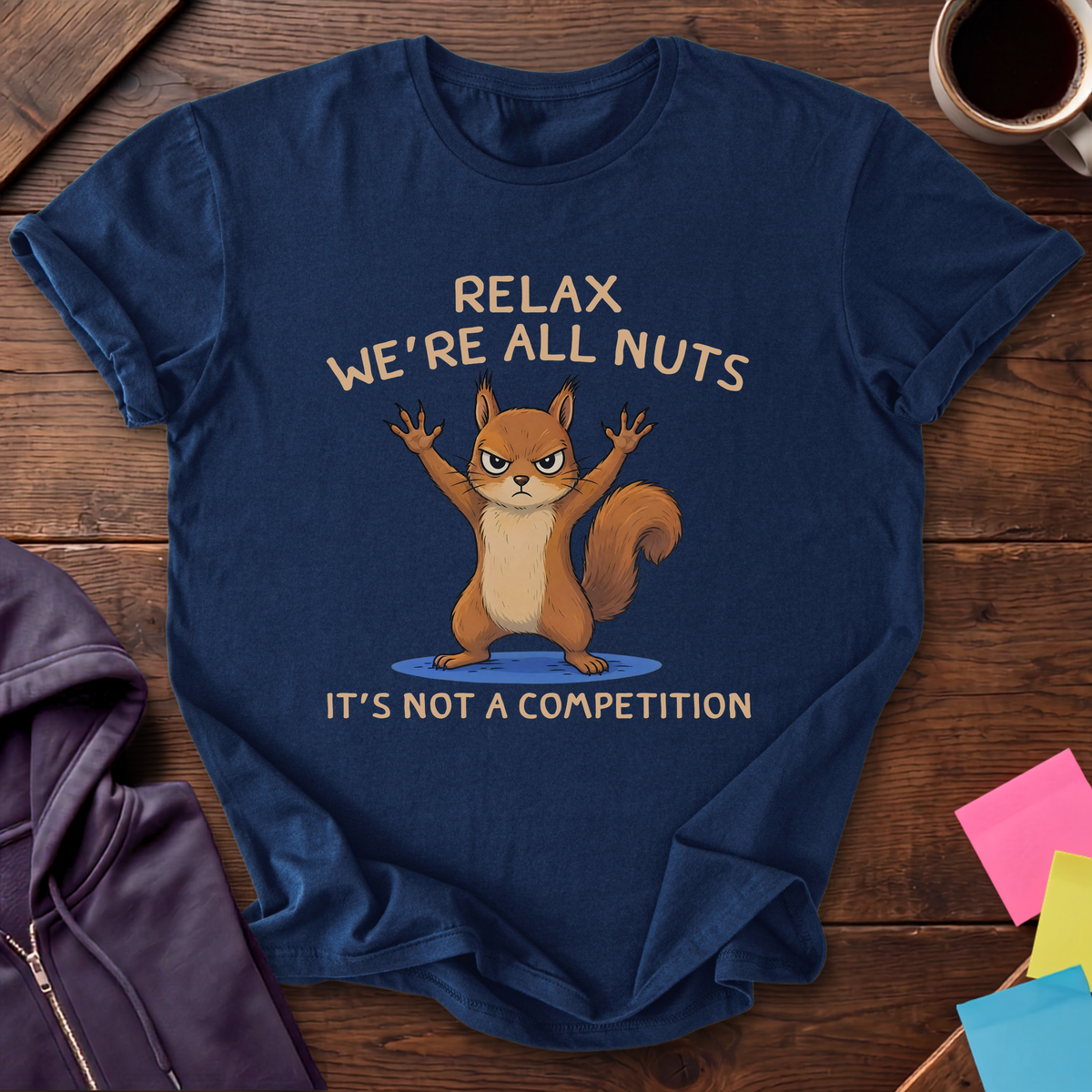 We're All Nuts T-Shirt — Navy