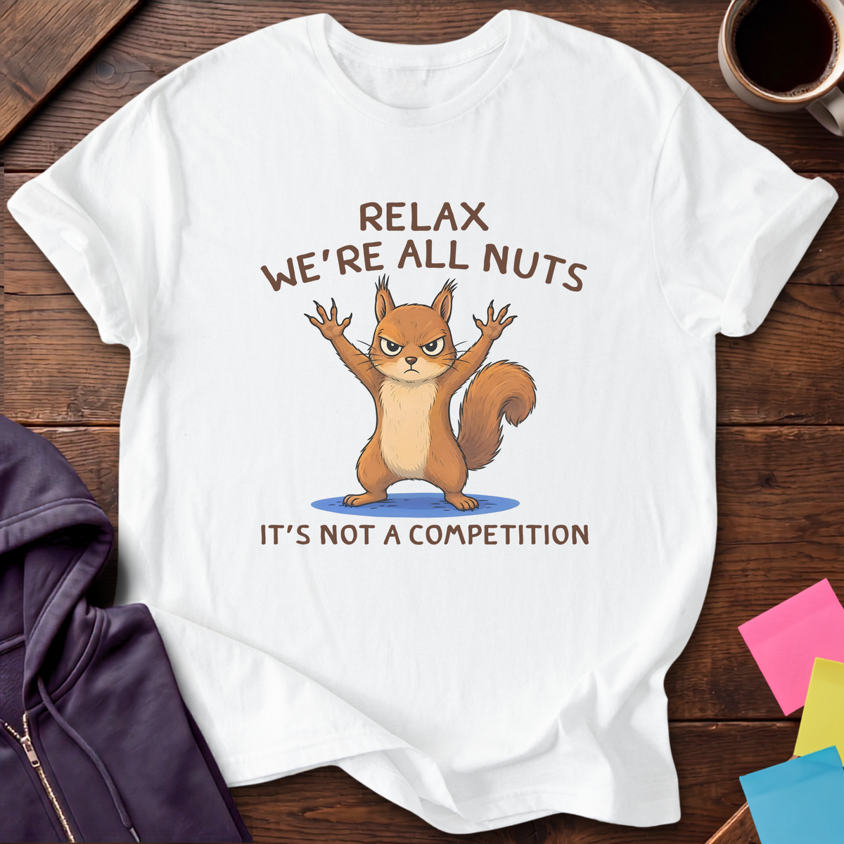 We're All Nuts T-Shirt — White