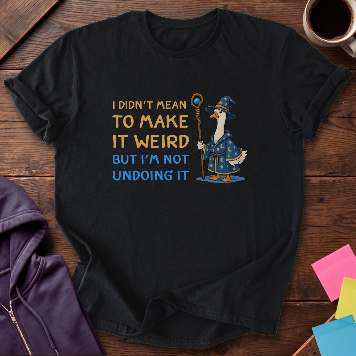 Weird Wizard Goose T-Shirt — Black