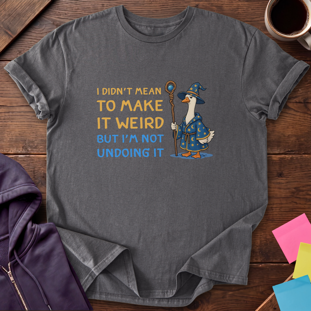 Weird Wizard Goose T-Shirt — Charcoal