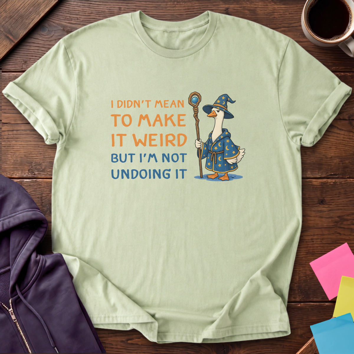 Weird Wizard Goose T-Shirt — Pistachio