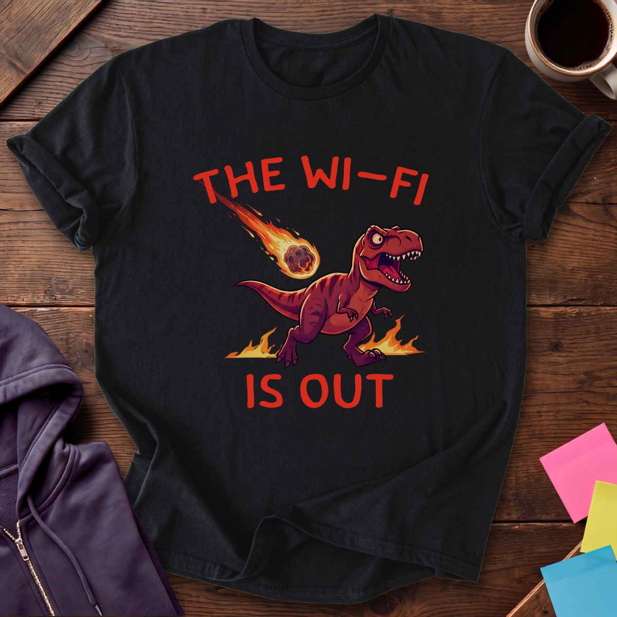 When Wifi's Out T-Shirt — Black