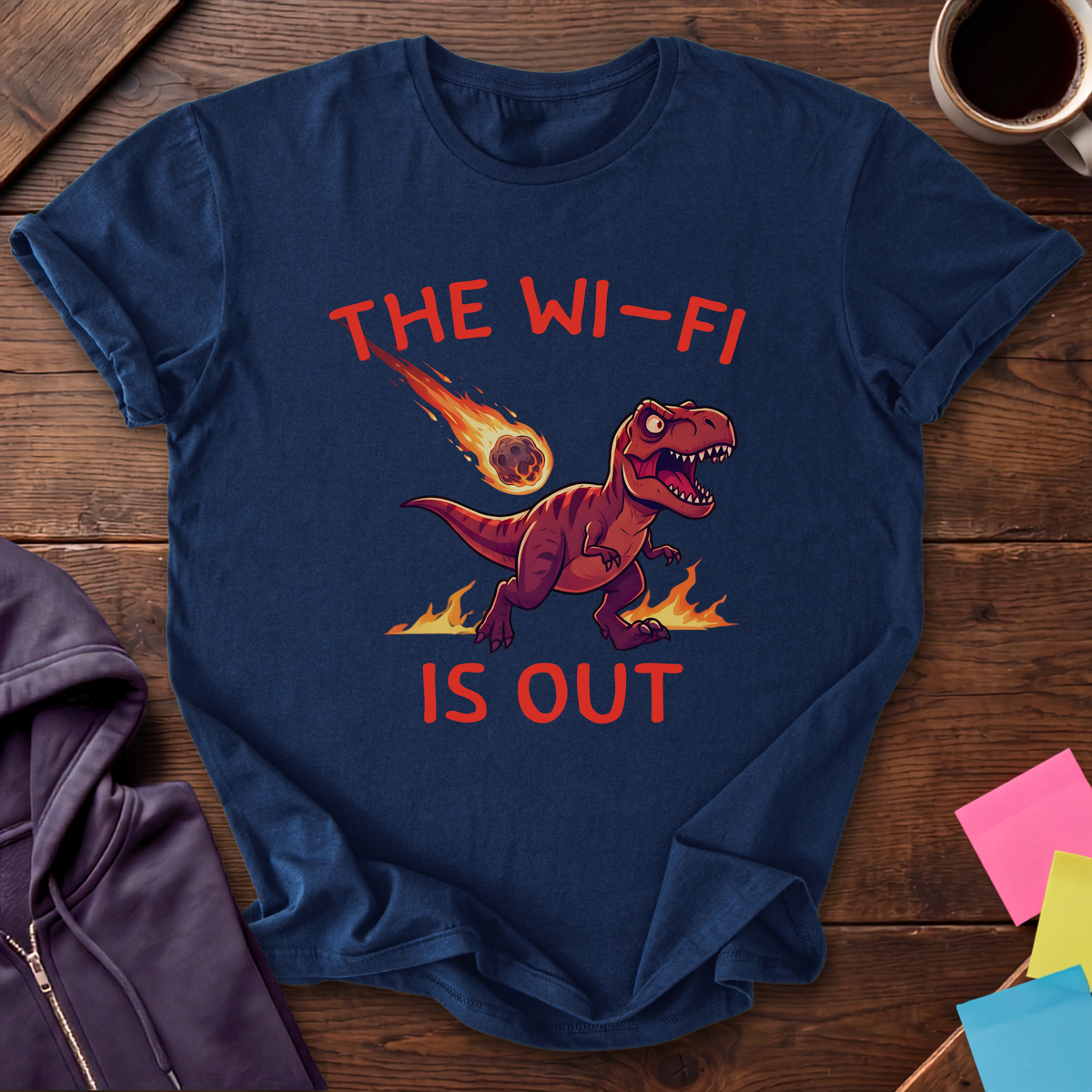 When Wifi's Out T-Shirt — Navy
