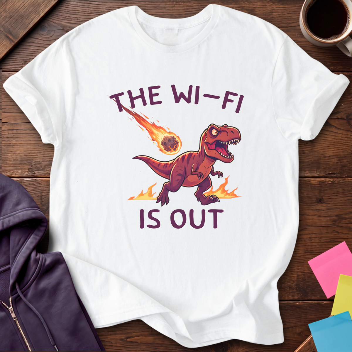 When Wifi's Out T-Shirt — White