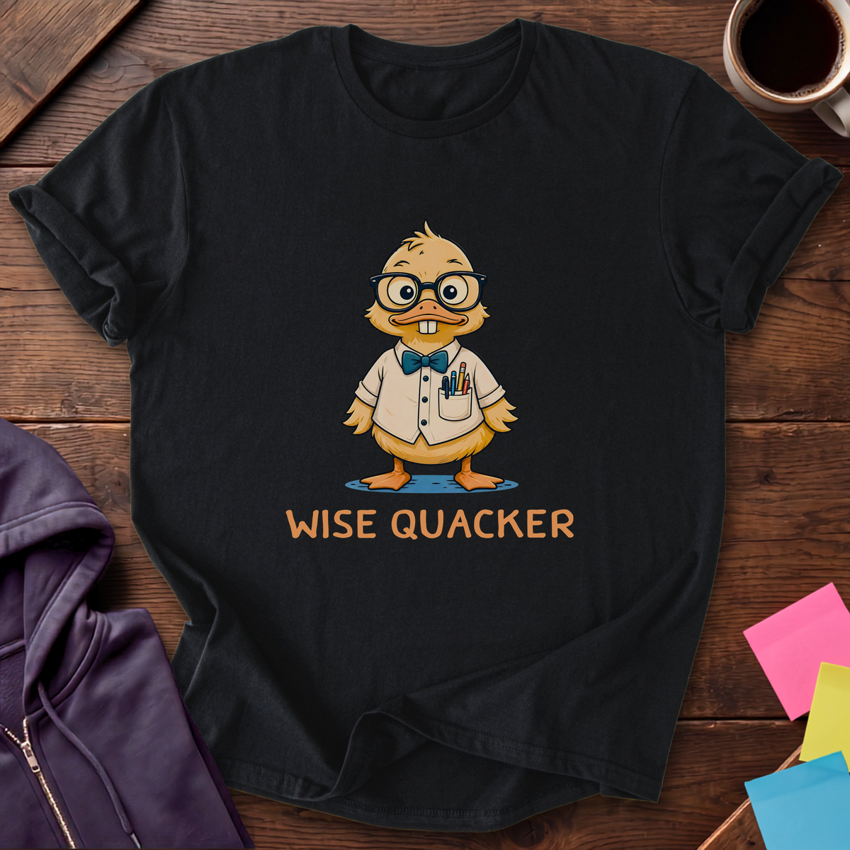 Wise Quacker T-Shirt — Black