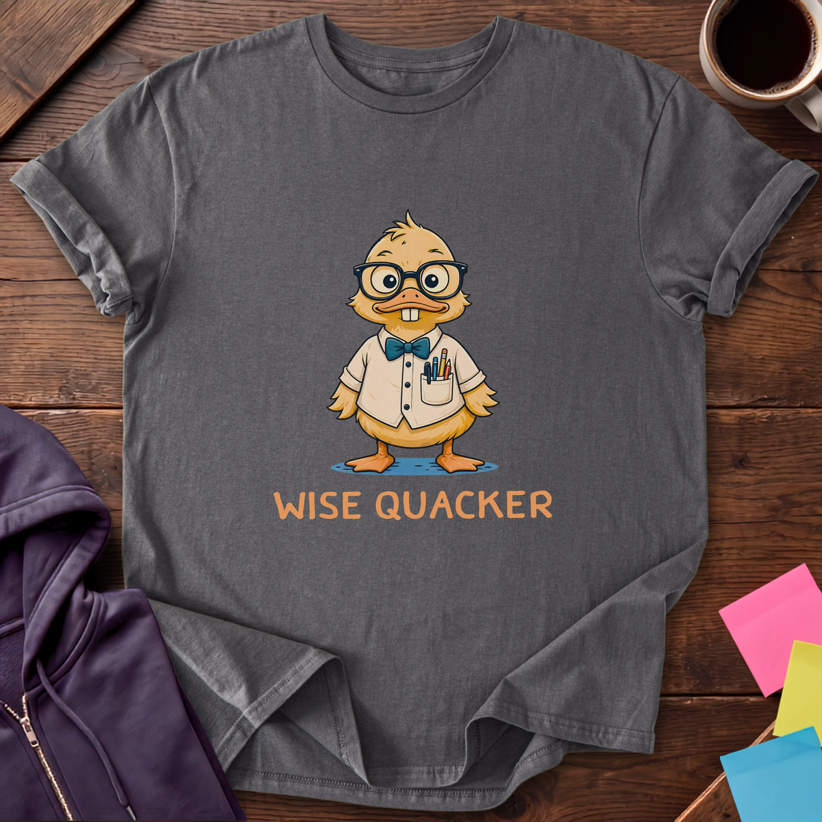 Wise Quacker T-Shirt — Charcoal