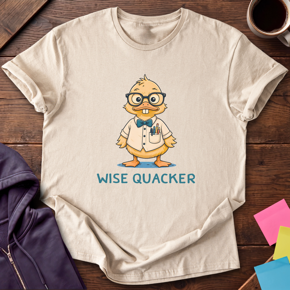 Wise Quacker T-Shirt — Sand